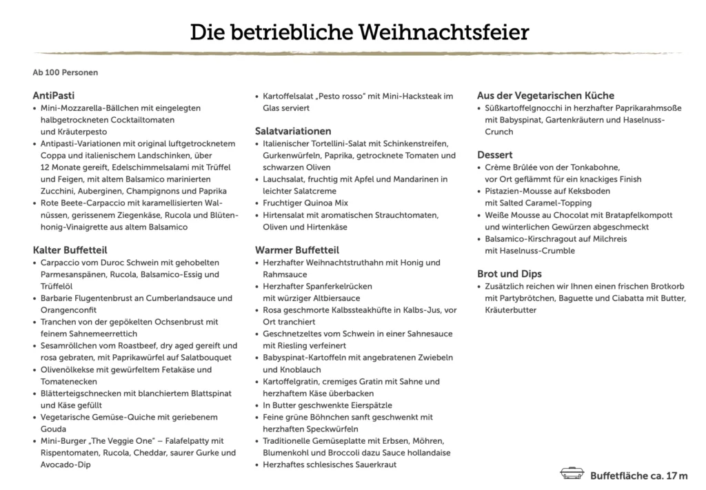 betriebliche Weihnachtsfeier ab 100 Personen Kopie